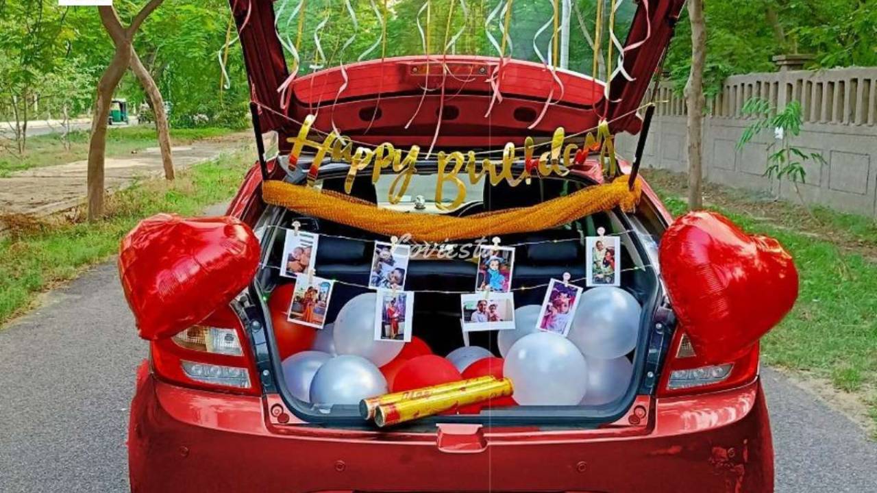 Surprise Birthday Party Car Decoration